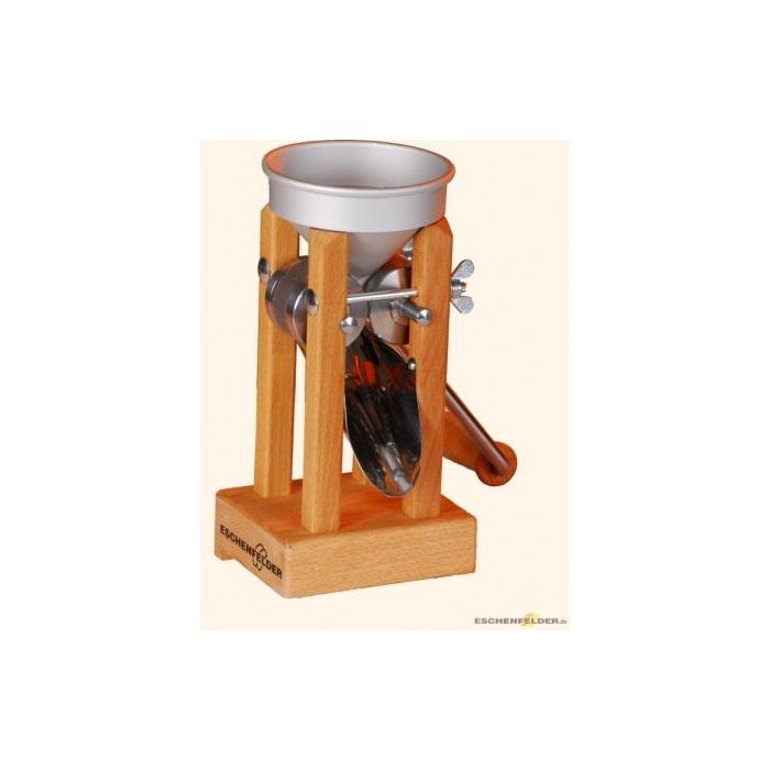 Eschenfelder muesli machine tafelmodel met aluminiumtrechter