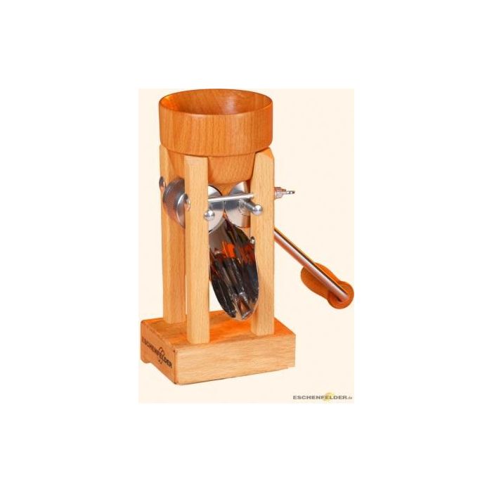 Eschenfelder muesli machine tafelmodel met houten trechter