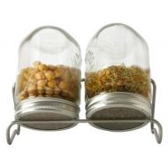 kiemglas 2x750ml met houder